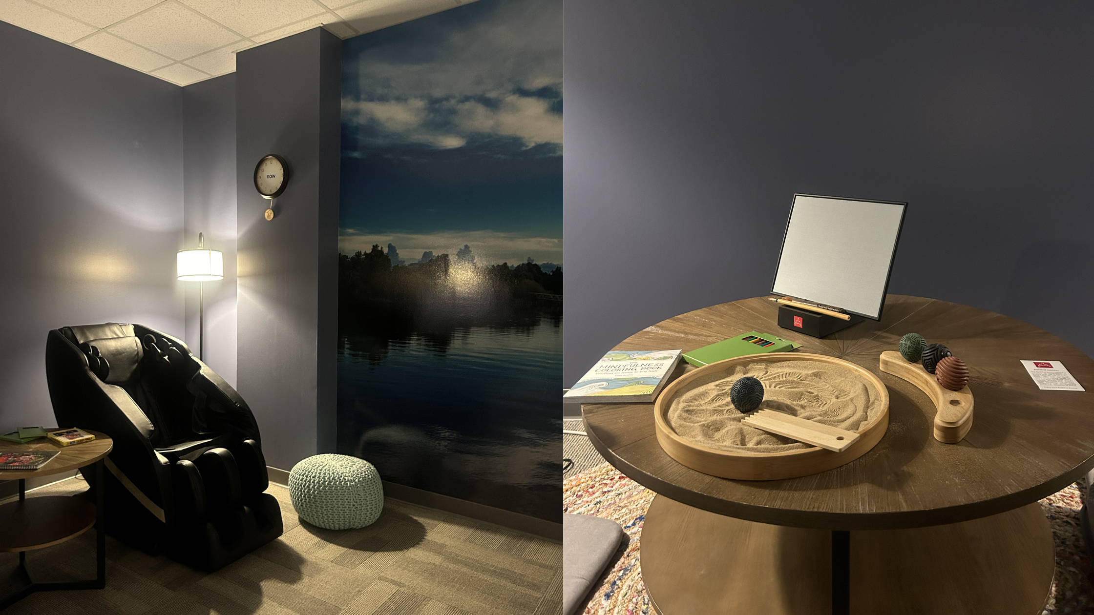 Relax Center Finding Peace on Campus at the Calm Waters Relaxation Room – Jag Media